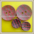 fashion printed wooden button